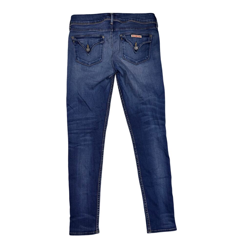 Hudson Jeans Collin Midrise Skinny 28 Stretch Denim Double Button Zip Fly